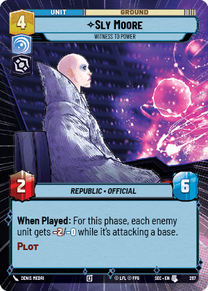 ⟡ Sly Moore, Witness to Power