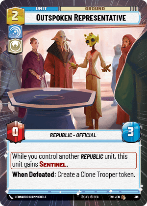 Outspoken Representative