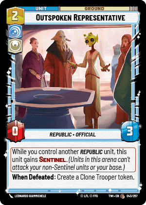 Outspoken Representative