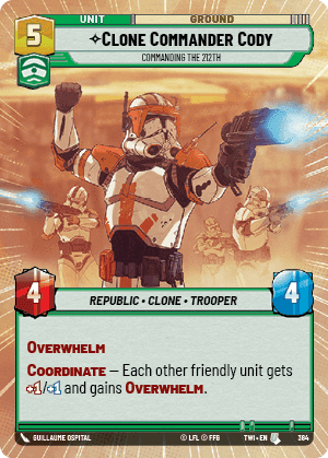 ⟡ Clone Commander Cody, Commanding the 212th