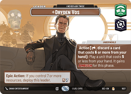 ⟡ Dryden Vos, I Never Ask Twice