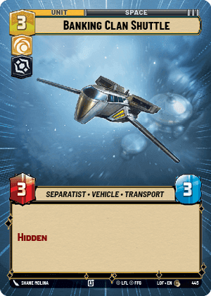 Banking Clan Shuttle