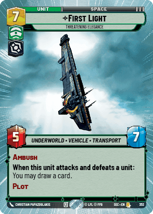 ⟡ First Light, Threatening Elegance