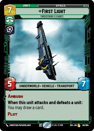 ⟡ First Light, Threatening Elegance