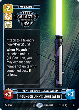 ⟡ Qui-Gon Jinn's Lightsaber