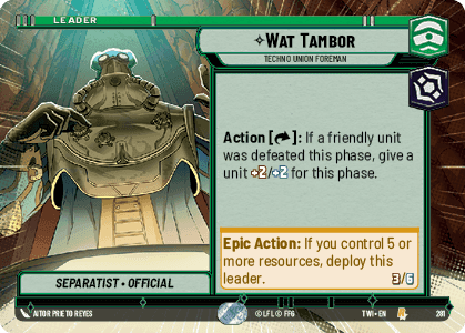 ⟡ Wat Tambor, Techno Union Foreman