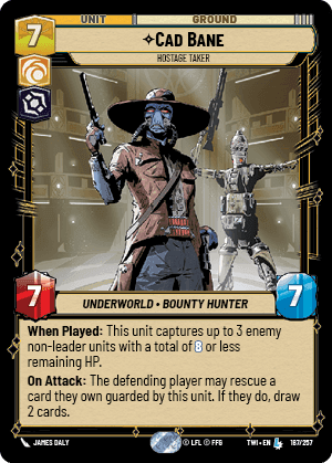 ⟡ Cad Bane, Hostage Taker