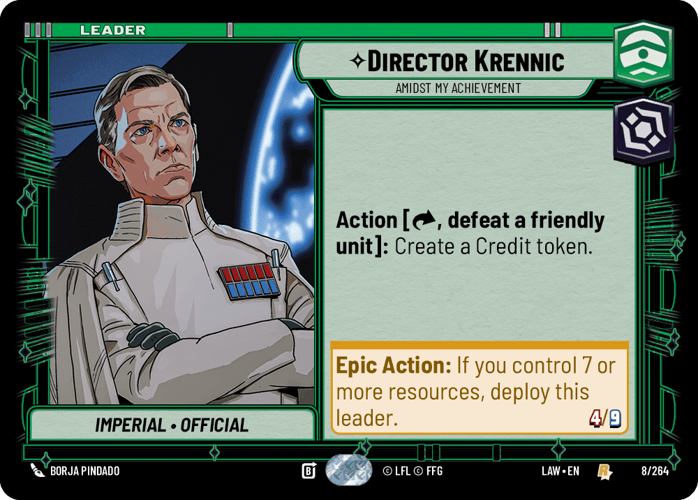 ⟡ Director Krennic, Amidst My Achievement
