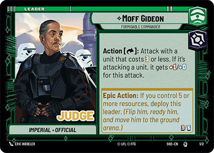 ⟡ Moff Gideon, Formidable Commander